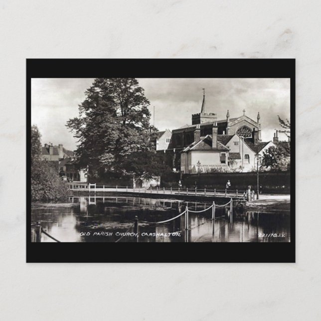 Old Postcard, Carshalton, London Borough of Sutton Postcard (Front)