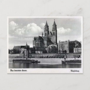 Old Postcard - Cathedral, Magdeburg, Germany