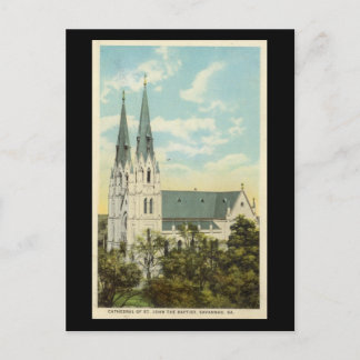 Old Postcard, Cathedral, Savannah, Georgia Postcard