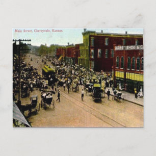 Old Postcard - Cherryvale, Kansas, USA