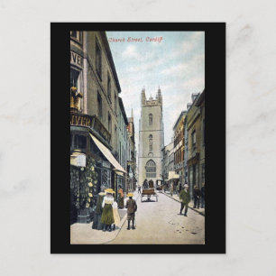 Old Postcard, Church Street, Cardiff Postcard