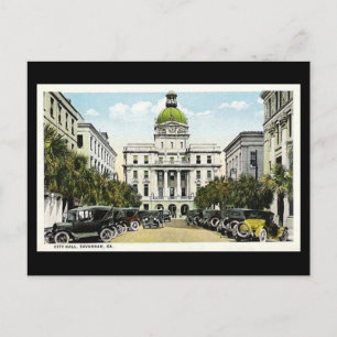 Old Postcard, City Hall, Savannah, Georgia Postcard