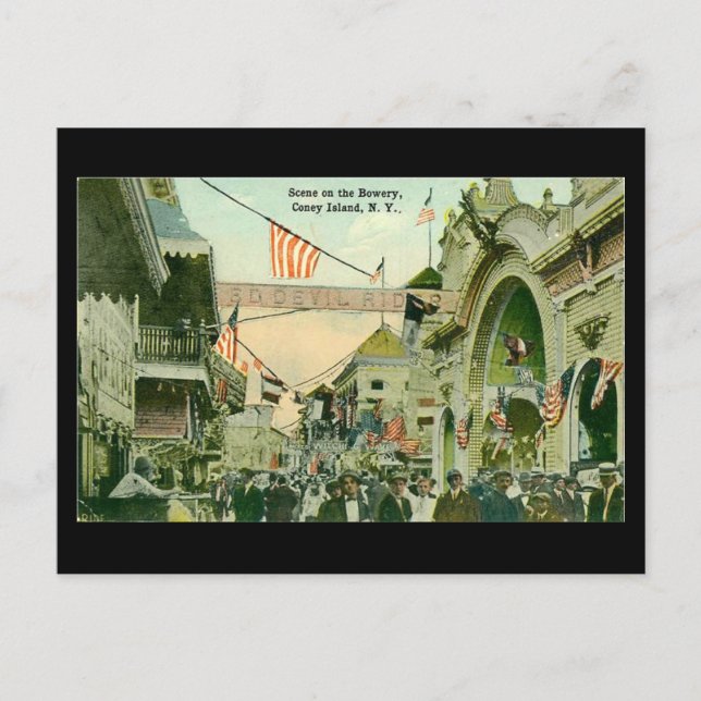 Old Postcard - Coney Island, New York City (Front)