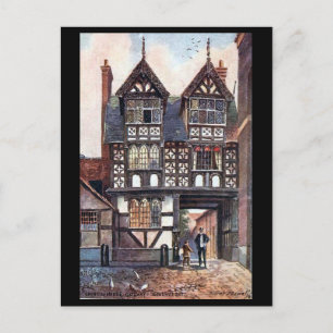 Old Postcard - Council House Gateway, Shrewsbury