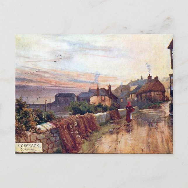 Old Postcard - Coverack, Cornwall (Front)