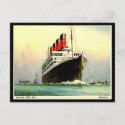 Old Postcard - Cunard White Star 