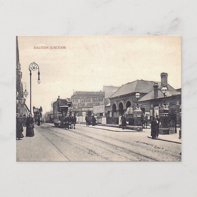 Old Postcard - Dalston Junction, London (Front)
