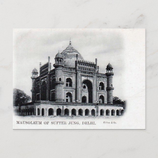 Old Postcard - Delhi, India (Front)
