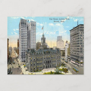 Old Postcard - Detroit, Michigan, USA
