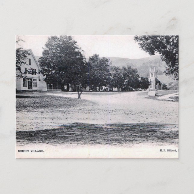 Old Postcard - Dorset Village, Vermont. USA (Front)