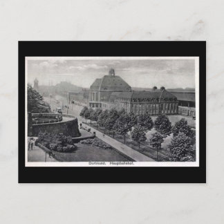 Old Postcard - Dortmund, Germany - Railway Station