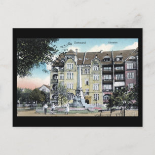 Old Postcard - Dortmund, Kaiserplatz in 1908