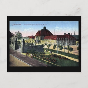 Old Postcard - Dortmund Railway Station