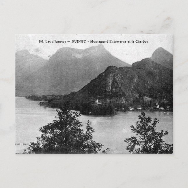 Old Postcard - Duingt, Lac d'Annecy (Front)