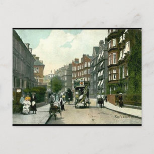 Old Postcard - Earls Court Rd, London