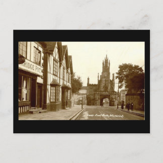 Old Postcard, East Gate, Warwick Postcard