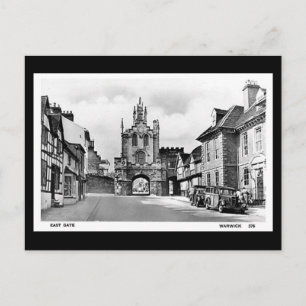 Old Postcard, East Gate, Warwick Postcard