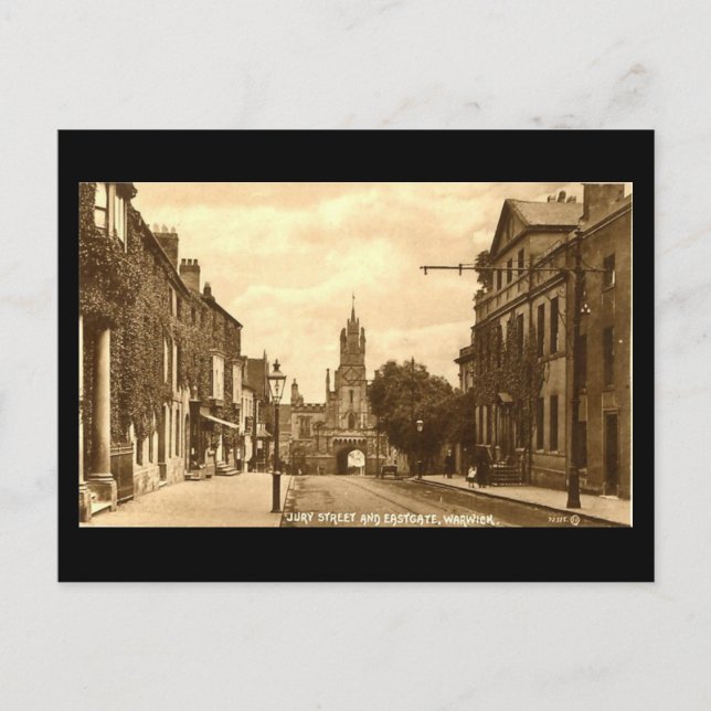 Old Postcard, Eastgate, Warwick Postcard (Front)