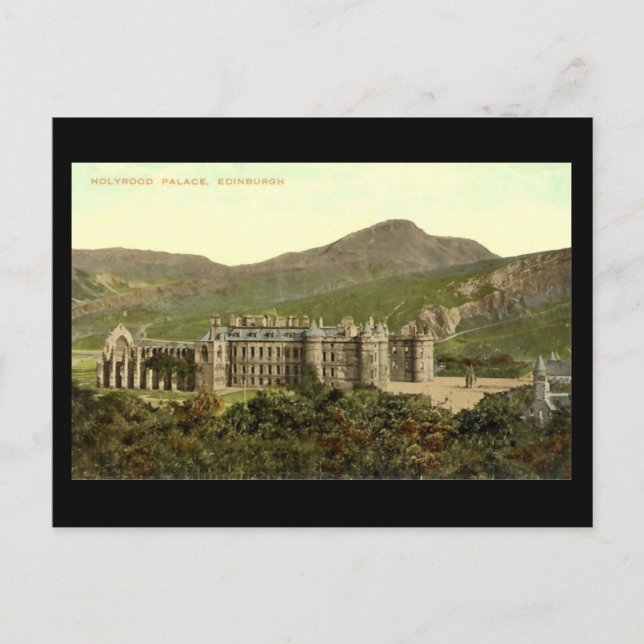 Old Postcard, Edinburgh, Holyrood Palace Postcard (Front)