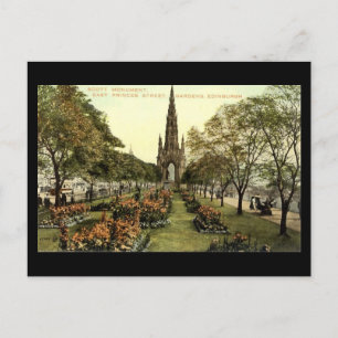 Old Postcard, Edinburgh, Scott Monument Postcard