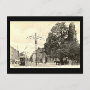 Old Postcard - Electric Tram, Leamington Spa
