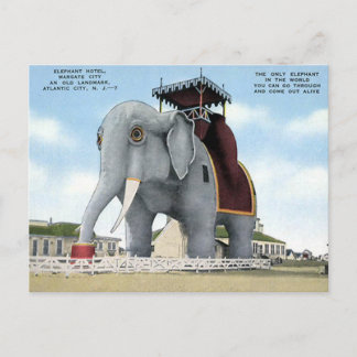Old Postcard - Elephant Hotel, Atlantic City
