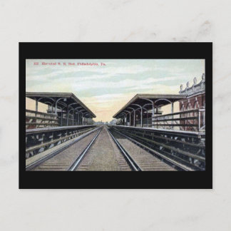 Old Postcard - Elevated RR, Philadelphia PA