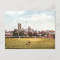 Old Postcard - Ely Cathedral, Cambridgeshire