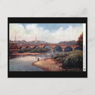 Old Postcard - English Bridge, Shrewsbury