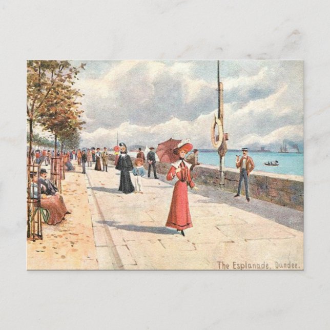 Old Postcard - Esplanade, Dundee (Front)