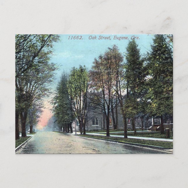 Old Postcard - Eugene, Oregon (Front)
