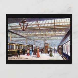 Old Postcard - Euston Station, London