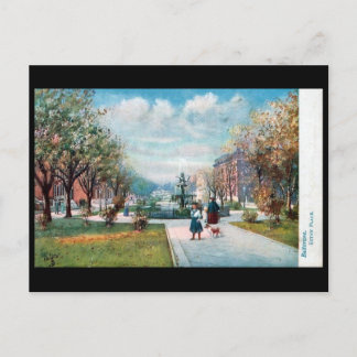 Old Postcard - Eutaw Place, Baltimore, Md