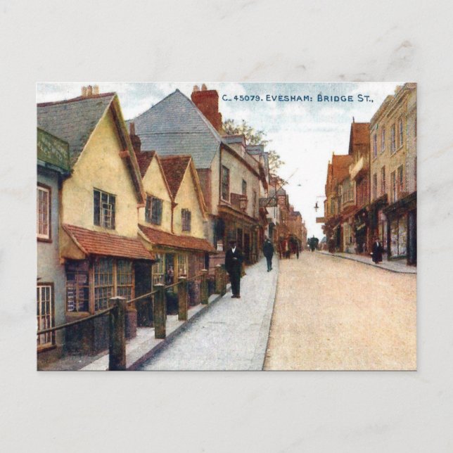 Old Postcard - Evesham, Worcestershire (Front)