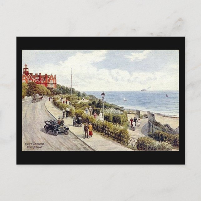 Old Postcard - Felixstowe, Suffolk (Front)