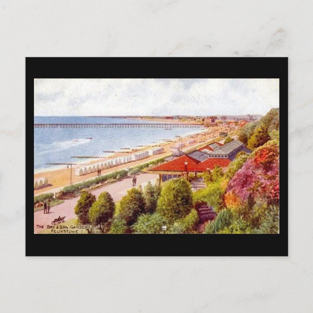 Old Postcard - Felixstowe, Suffolk (Front)