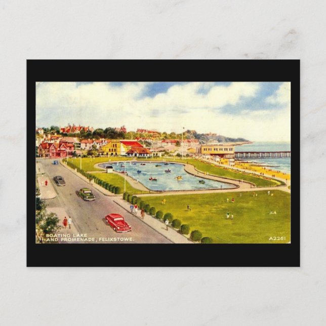 Old Postcard - Felixstowe, Suffolk (Front)