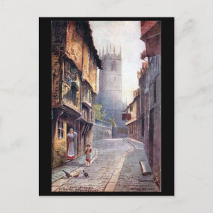 Old Postcard - Fish Street, Shrewsbury, Shropshire