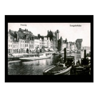 Old Postcard, Gdansk/Danzig, Langebrucke