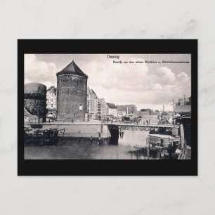 Old Postcard, Gdansk/Danzig, Poland Postcard
