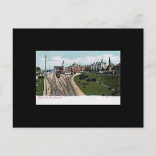 Old Postcard, Gdansk/Danzig - Railway Station Postcard