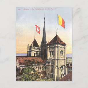 Old Postcard - Geneva, Switzerland