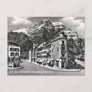 Old Postcard - Glarus, Switzerland
