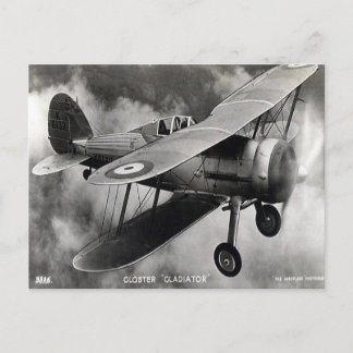 Old Postcard - Gloster "Gladiator"
