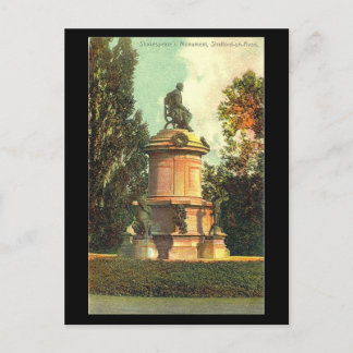Old Postcard, Gower Memorial, Stratford-upon-Avon Postcard