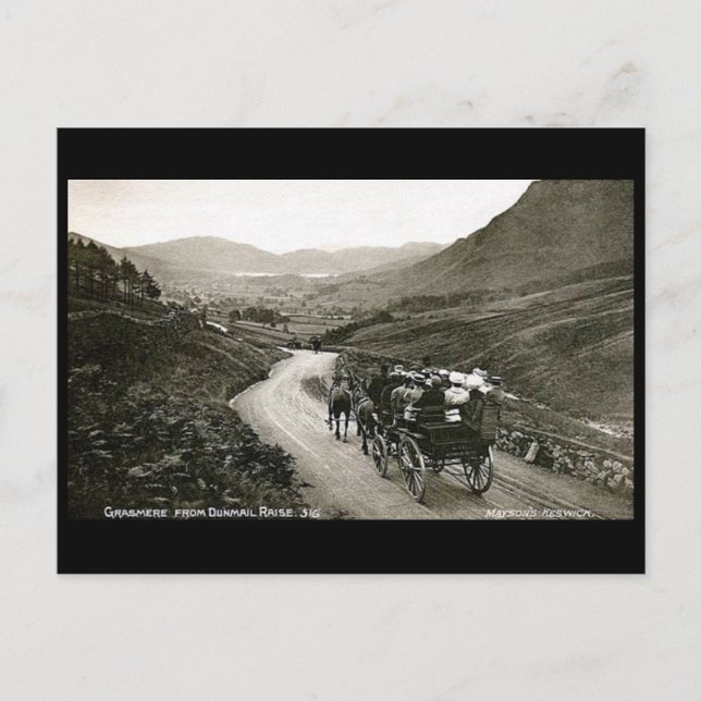 Old Postcard - Grasmere, Cumbria (Front)