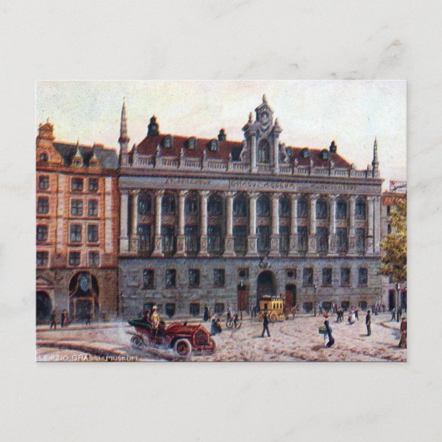 Old Postcard - Grassi Museum, Leipzig (Front)