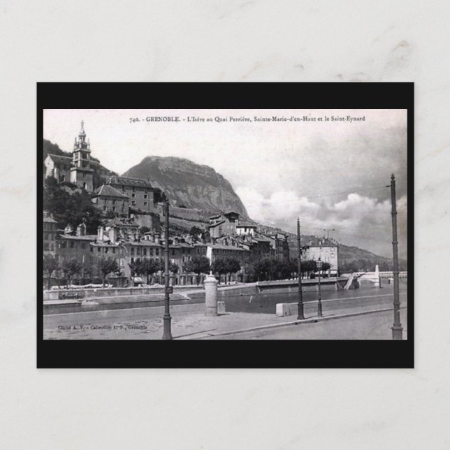 Old Postcard - Grenoble, France. (Front)