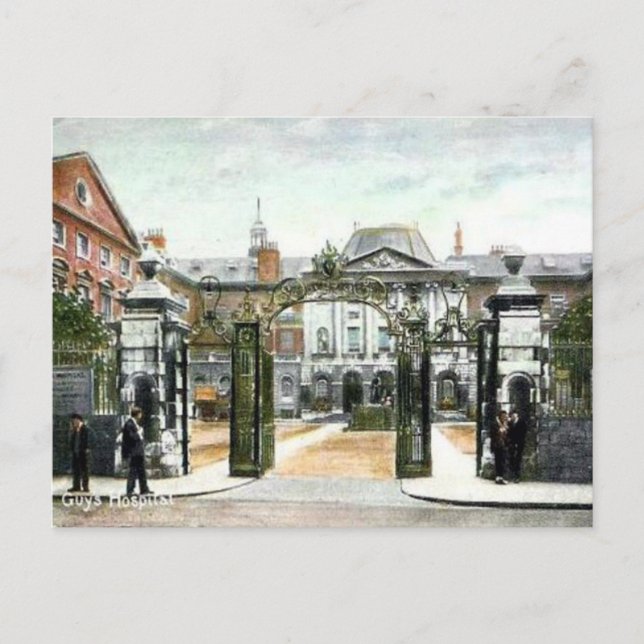 Old Postcard - Guy's Hospital, London (Front)