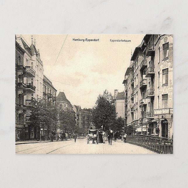 Old Postcard - Hamburg, Eppendorf (Front)